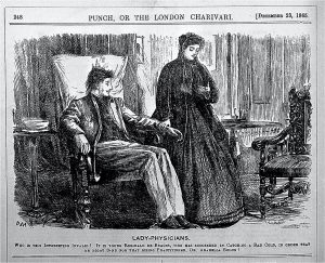 Picture from 1865 of female physician